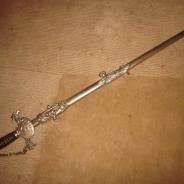 Редкий  Масонский меч 19-го века с именем владельца #350